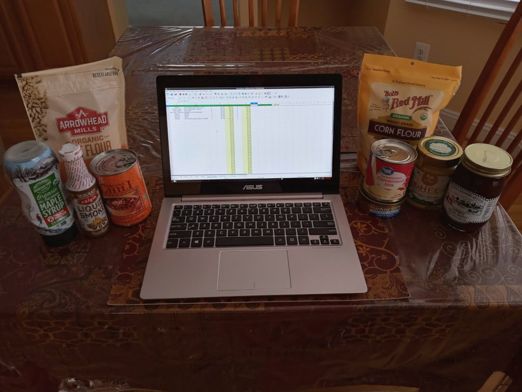 Spreadsheet Grocery Budget Management